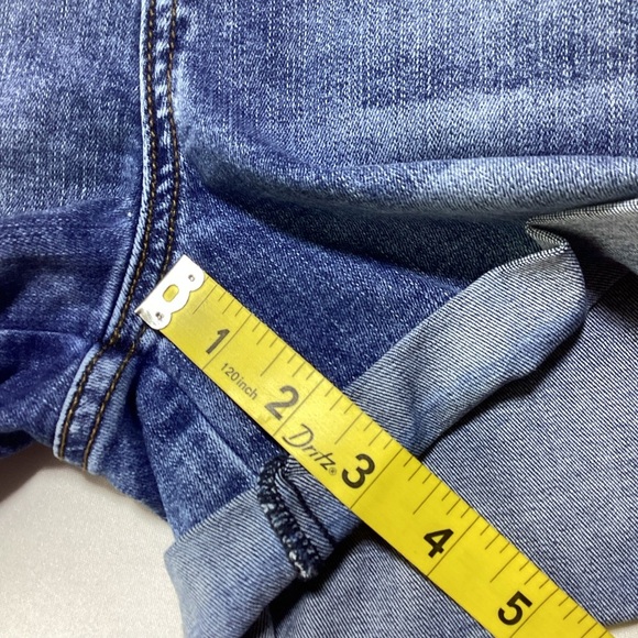 Kut from the Kloth Distressed Blue Jean Shorts - Picture 8 of 8